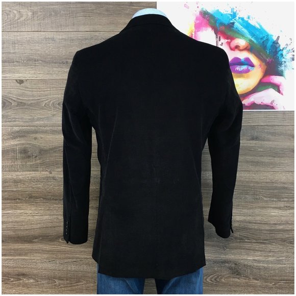 Stafford Mens Blazer Sport Coat Two Button Casual Jacket Size 42L Corduroy Suits - Picture 6 of 13